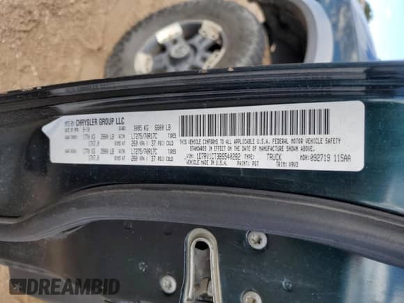 2011 Ram 1500 Outdoorsman with VIN 1D7RV1CT3BS540282, listed as a Copart auction lot 80396045 with 173,632 mi miles and Clean title. Bid and sale history available at DreamBid. Image 12.