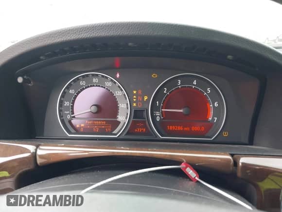 2008 BMW 7 Series 750Li with VIN WBAHN83568DT81316, listed as a IAAI auction lot 42544757 with 189,286 mi miles and . Bid and sale history available at DreamBid. Image 7.