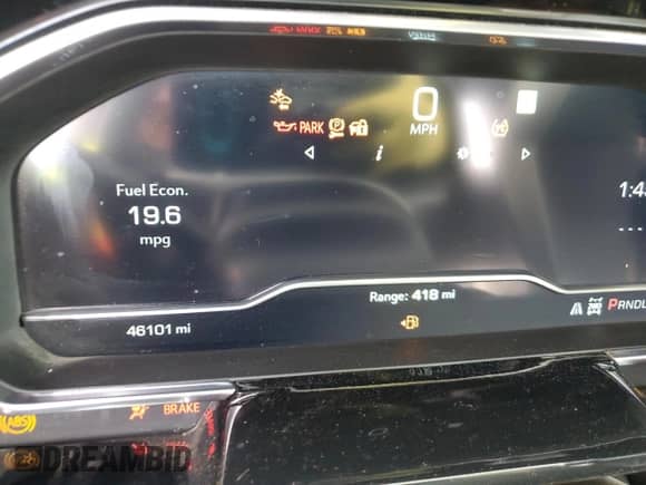 2023 GMC Sierra 1500 SLE with VIN 1GTUUBED4PZ167786, listed as a Copart auction lot 49710205 with 46,101 mi miles and Salvage title. Bid and sale history available at DreamBid. Image 9.