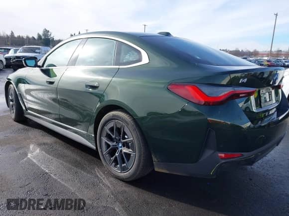 2023 BMW i4 eDrive40 with VIN WBY73AW02PFN89450, listed as a IAAI auction lot 41450499 with 15,611 mi miles and . Bid and sale history available at DreamBid. Image 3.