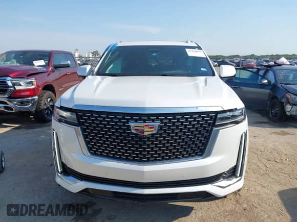 2023 Cadillac Escalade 4WD Premium Luxury with VIN 1GYS4BKL5PR559219, listed as a IAAI auction lot 42950835 with 21,156 mi miles and . Bid and sale history available at DreamBid. Image 10.