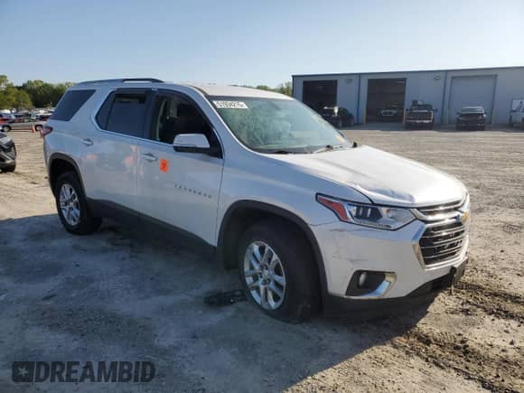 2018 Chevrolet Traverse LT Cloth with VIN 1GNERGKW1JJ281895, listed as a Copart auction lot 51934215 with Not provided miles and Salvage title. Bid and sale history available at DreamBid. Image 4.