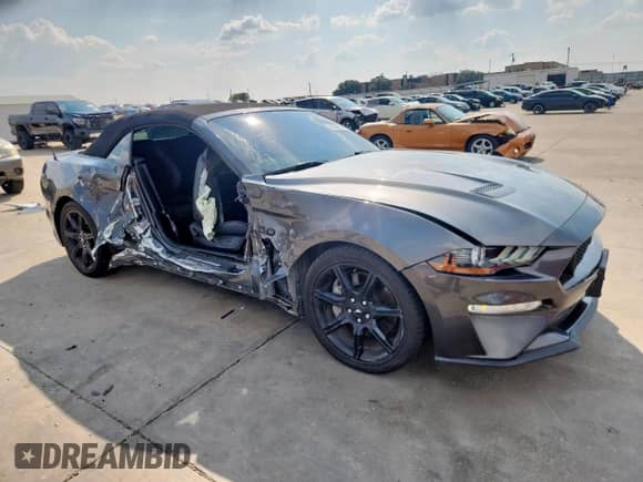 2018 Ford Mustang GT Premium with VIN 1FATP8FF9J5172119, listed as a Copart auction lot 80830175 with 81,538 mi miles and Salvage title. Bid and sale history available at DreamBid. Image 4.