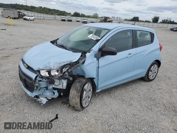 2016 Chevrolet Spark LS with VIN KL8CB6SA9GC571133, listed as a Copart auction lot 70343595 with 82,649 mi miles and Salvage title. Bid and sale history available at DreamBid. Image 1.