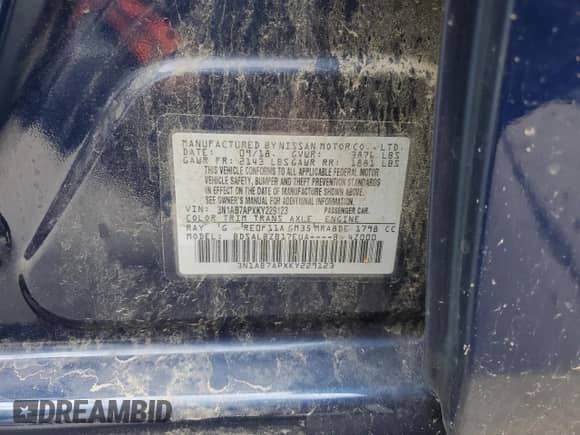 2019 Nissan Sentra S с VIN 3N1AB7APXKY229123, выставлен на аукционе Copart как лот 85293705 с пробегом 106 379 миль миль и Списание • Salvage title. История ставок и продаж доступна на DreamBid. Изображение 13.