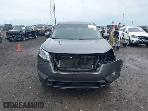 2022 Nissan Pathfinder S with VIN 5N1DR3AC7NC235532, listed as a IAAI auction lot 42535138 with 26,319 mi miles and . Bid and sale history available at DreamBid. Image 13.