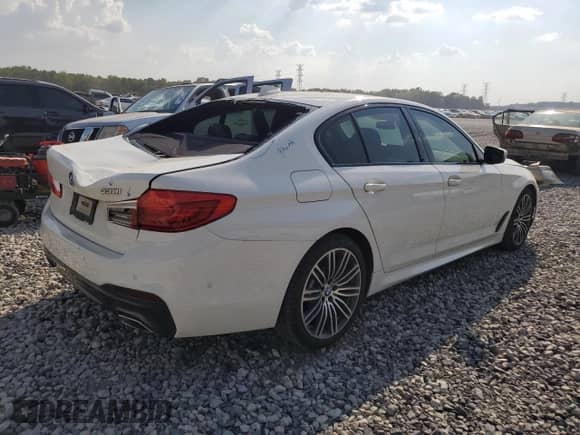 2019 BMW 5 Series 530i with VIN WBAJA5C55KBX86436, listed as a Copart auction lot 81017845 with 34,770 mi miles and Salvage title. Bid and sale history available at DreamBid. Image 3.