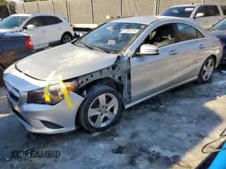 2015 Mercedes-Benz CLA 250 with VIN WDDSJ4GB8FN266811, listed as a Copart auction lot 41686115 with 60,651 mi miles and Salvage title. Bid and sale history available at DreamBid. Image 1.