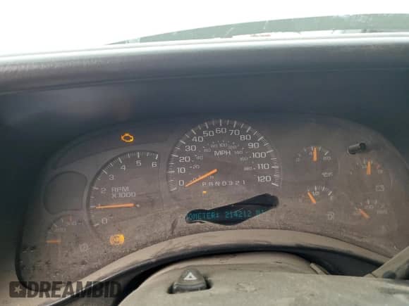 2007 Chevrolet Silverado 2500HD Work Truck with VIN 1GCHK29U07E130663, listed as a Copart auction lot 80474984 with 214,212 mi miles and Salvage title. Bid and sale history available at DreamBid. Image 9.