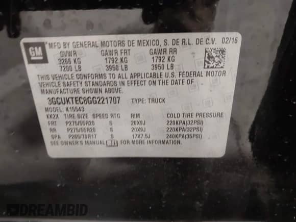 2016 Chevrolet Silverado 1500 High Country с VIN 3GCUKTEC8GG221707, выставлен на аукционе IAAI как лот 41587628 с пробегом 63 740 миль миль и . История ставок и продаж доступна на DreamBid. Изображение 9.
