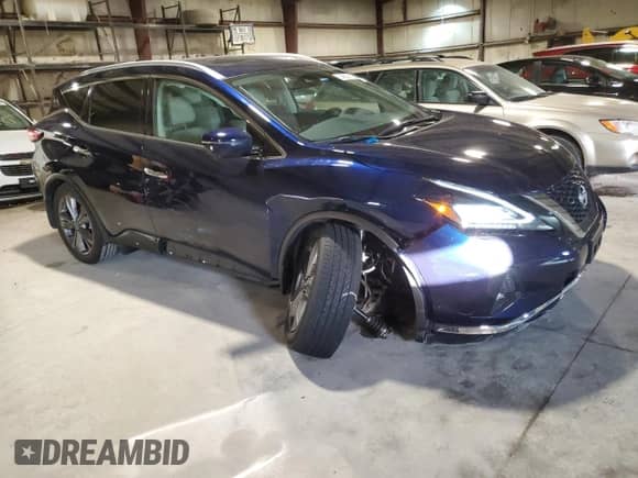2024 Nissan Murano Platinum with VIN 5N1AZ2DS2RC122111, listed as a Copart auction lot 44069135 with 8,071 mi miles and Salvage title. Bid and sale history available at DreamBid. Image 4.