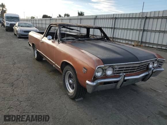 1967 Chevrolet El Camino с VIN 136807Z160386, выставлен на аукционе Copart как лот 66609224 с пробегом Не указан миль и На запчасти • Non repairable. История ставок и продаж доступна на DreamBid. Изображение 4.