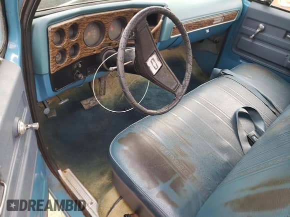 1976 Chevrolet Silverado 1500 z VIN CCL146B122537, wystawiony jako Copart lot #79015064 z przebiegiem 10 601 mil mil oraz Szkoda całkowita • Salvage title. Historia ofert i sprzedaży dostępna na DreamBid. Obrazek 8.