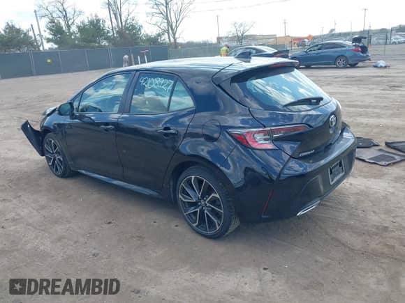 2022 Toyota Corolla XSE with VIN JTNC4MBE1N3158091, listed as a IAAI auction lot 42108927 with 52,417 mi miles and . Bid and sale history available at DreamBid. Image 3.