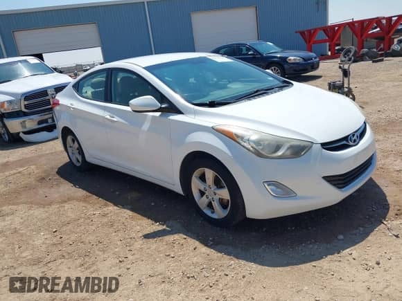 2013 Hyundai Elantra GLS with VIN 5NPDH4AE3DH153959, listed as a IAAI auction lot 43074000 with 150,908 mi miles and . Bid and sale history available at DreamBid. Image 1.