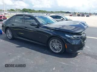 2024 BMW 5 Series 530i xDrive with VIN WBA53FJ04RCR64267, listed as a IAAI auction lot 43095876 with 12,995 mi miles and . Bid and sale history available at DreamBid. Image 1.