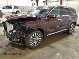 2025 Hyundai Palisade Calligraphy с VIN KM8R7DGE4SU817118, выставлен на аукционе Copart как лот 70004365 с пробегом 13 133 миль миль и Списание • Salvage title. История ставок и продаж доступна на DreamBid. Изображение 1.