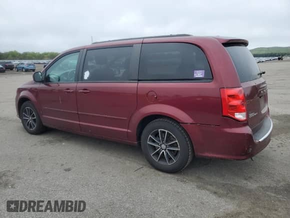 2017 Dodge Grand Caravan GT with VIN 2C4RDGEG6HR573481, listed as a Copart auction lot 57166185 with 166,476 mi miles and Clean title. Bid and sale history available at DreamBid. Image 2.