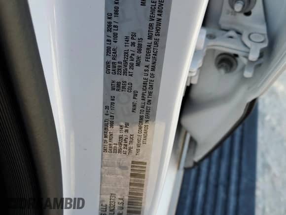 2020 Ram 1500 Longhorn with VIN 1C6SRFKM8LN323731, listed as a Copart auction lot 75118744 with Not provided miles and Salvage title. Bid and sale history available at DreamBid. Image 13.