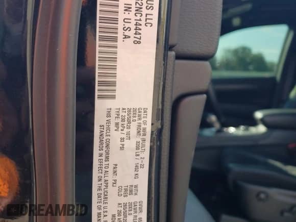 2022 Jeep Grand Cherokee Laredo X z VIN 1C4RJFAG2NC144478, wystawiony jako Copart lot #80848445 z przebiegiem 56 322 mil mil oraz Szkoda całkowita • Salvage title. Historia ofert i sprzedaży dostępna na DreamBid. Obrazek 14.