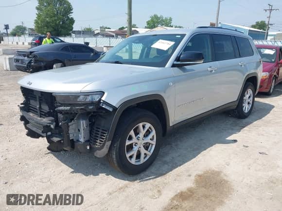 2021 Jeep Grand Cherokee Limited with VIN 1C4RJKBG8M8140265, listed as a IAAI auction lot 42462784 with 23,274 mi miles and . Bid and sale history available at DreamBid. Image 2.