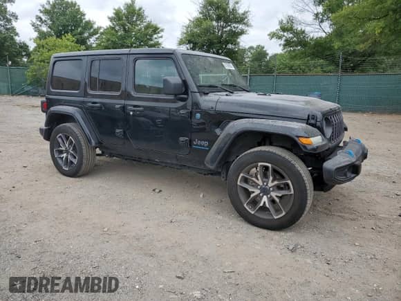 2024 Jeep Wrangler Willys с VIN 1C4RJXN64RW175548, выставлен на аукционе Copart как лот 67396905 с пробегом 29 652 миль миль и Списание • Salvage title. История ставок и продаж доступна на DreamBid. Изображение 4.