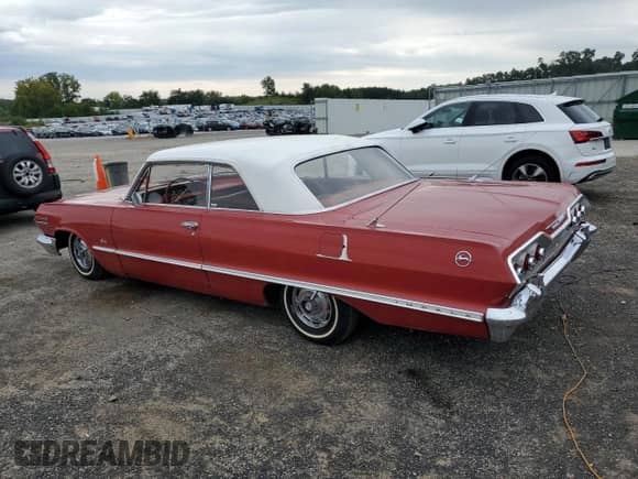 1963 Chevrolet Impala z VIN 31847F167733, wystawiony jako Copart lot #80429845 z przebiegiem 125 192 mil mil oraz Czysty tytuł • Clean title. Historia ofert i sprzedaży dostępna na DreamBid. Obrazek 2.