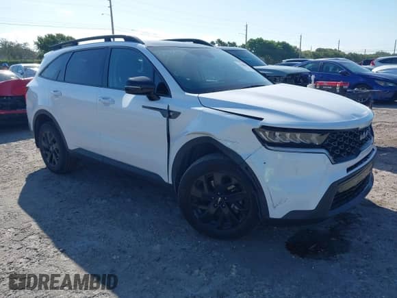 2023 Kia Sorento X-Line S with VIN 5XYRLDLC7PG216279, listed as a IAAI auction lot 41700095 with 21,370 mi miles and . Bid and sale history available at DreamBid. Image 1.