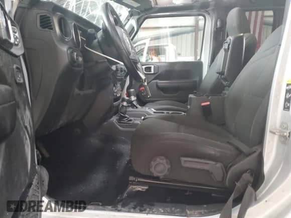 2022 Jeep Wrangler Unlimited Sport S with VIN 1C4HJXDG1NW168802, listed as a Copart auction lot 64758955 with 53,855 mi miles and Salvage title. Bid and sale history available at DreamBid. Image 7.