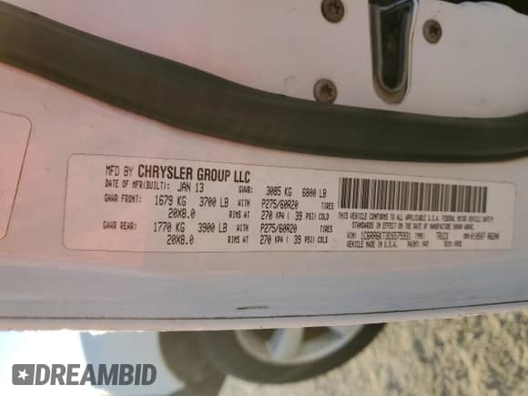 2013 Ram 1500 Tradesman z VIN 1C6RR6KT3DS575931, wystawiony jako Copart lot #87257884 z przebiegiem 170 609 mil mil oraz Szkoda całkowita • Salvage title. Historia ofert i sprzedaży dostępna na DreamBid. Obrazek 12.