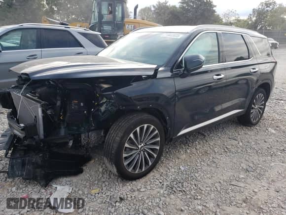 2025 Hyundai Palisade Calligraphy с VIN KM8R7DGE4SU860566, выставлен на аукционе Copart как лот 71002825 с пробегом 7 260 миль миль и Списание • Salvage title. История ставок и продаж доступна на DreamBid. Изображение 1.