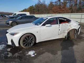 2024 Lexus IS 350 F Sport z VIN JTHGZ1E29R5034487, wystawiony jako Copart lot #87899355 z przebiegiem 12 895 mil mil oraz Szkoda całkowita • Salvage title. Historia ofert i sprzedaży dostępna na DreamBid. Obrazek 1.
