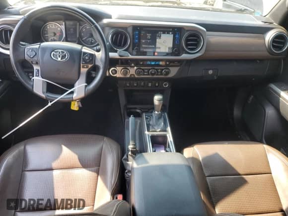 2017 Toyota Tacoma Limited with VIN 3TMGZ5AN8HM074822, listed as a Copart auction lot 71072545 with 99,181 mi miles and Salvage title. Bid and sale history available at DreamBid. Image 8.