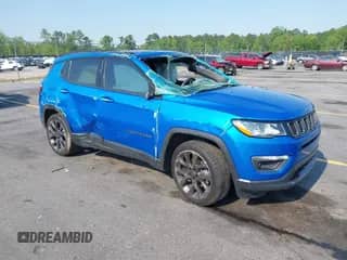 2021 Jeep Compass 80th Anniversary with VIN 3C4NJCEB3MT531703, listed as a IAAI auction lot 42006349 with 73,876 mi miles and . Bid and sale history available at DreamBid. Image 1.