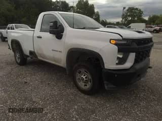 2020 Chevrolet Silverado 2500HD Work Truck z VIN 1GC0WLE75LF202968, wystawiony jako IAAI lot #42175864 z przebiegiem 138 064 mil mil oraz . Historia ofert i sprzedaży dostępna na DreamBid. Obrazek 1.