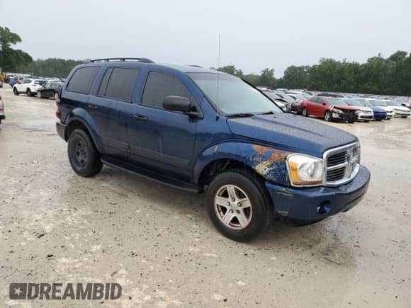 2005 Dodge Durango SLT with VIN 1D4HD48D35F513787, listed as a Copart auction lot 65563335 with 276,897 mi miles and Salvage title. Bid and sale history available at DreamBid. Image 4.