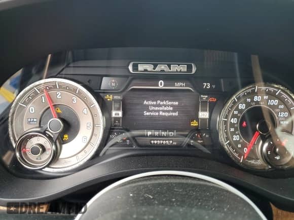 2020 Ram 1500 Longhorn with VIN 1C6SRFKT0LN275942, listed as a Copart auction lot 66350775 with 193,765 mi miles and Salvage title. Bid and sale history available at DreamBid. Image 9.