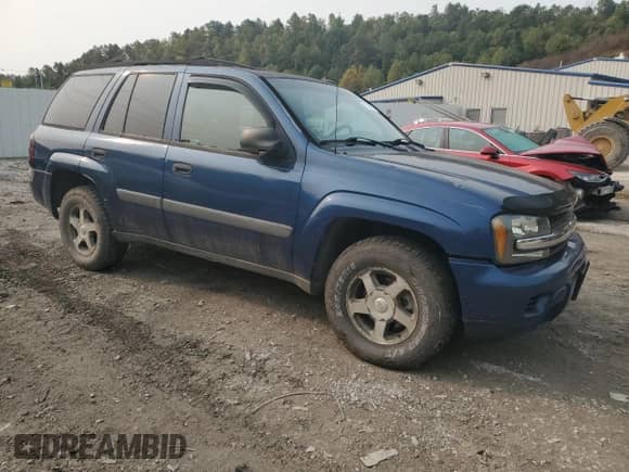 2005 Chevrolet TrailBlazer LS with VIN 1GNDT13S152176537, listed as a Copart auction lot 71399075 with 166,957 mi miles and Salvage title. Bid and sale history available at DreamBid. Image 4.