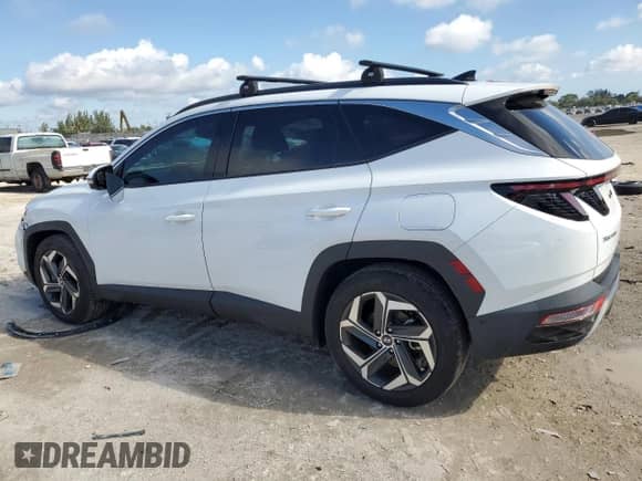 2022 Hyundai Tucson Limited with VIN 5NMJE3AE6NH158156, listed as a Copart auction lot 85897494 with 13,694 mi miles and Salvage title. Bid and sale history available at DreamBid. Image 2.