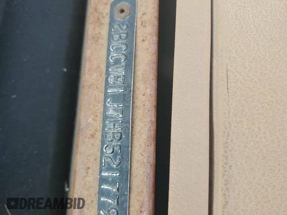 1987 Jeep Wrangler с VIN 2BCCV81J7HB521779, выставлен на аукционе Copart как лот 79896344 с пробегом 191 011 миль миль и Списание • Salvage title. История ставок и продаж доступна на DreamBid. Изображение 12.