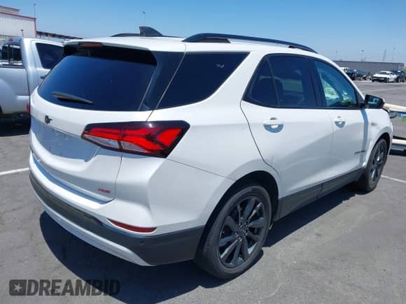 2022 Chevrolet Equinox RS with VIN 3GNAXMEV9NS153785, listed as a IAAI auction lot 42630834 with 54,924 mi miles and . Bid and sale history available at DreamBid. Image 4.