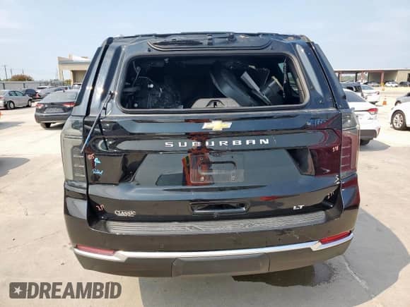 2025 Chevrolet Suburban LT с VIN 1GNS5CRD7SR145236, выставлен на аукционе Copart как лот 70181465 с пробегом Не указан миль и Списание • Salvage title. История ставок и продаж доступна на DreamBid. Изображение 6.