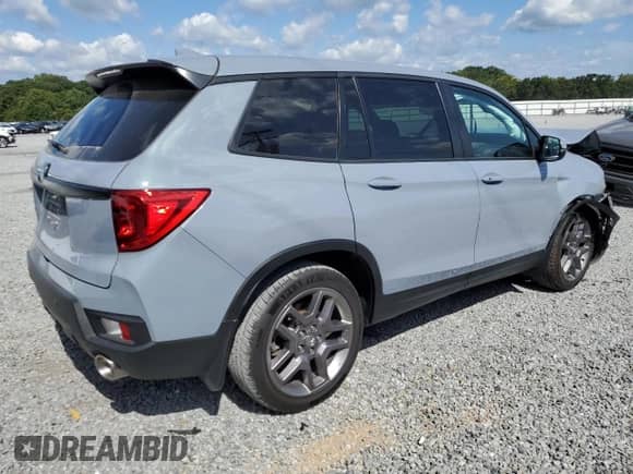 2022 Honda Passport EX-L with VIN 5FNYF7H50NB000681, listed as a Copart auction lot 71776765 with 57,154 mi miles and Salvage title. Bid and sale history available at DreamBid. Image 3.
