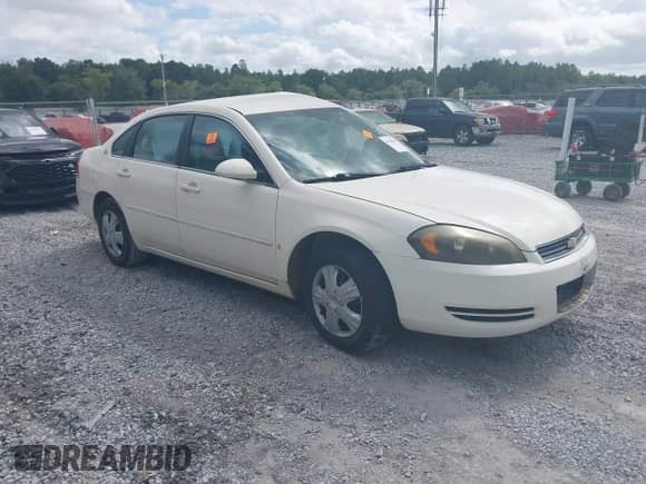 2007 Chevrolet Impala LS z VIN 2G1WB58KX79383848, wystawiony jako IAAI lot #43383290 z przebiegiem Nie podano mil oraz . Historia ofert i sprzedaży dostępna na DreamBid. Obrazek 1.