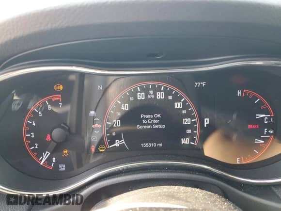 2017 Dodge Durango Citadel Anodized Platinum with VIN 1C4RDJEG6HC806085, listed as a Copart auction lot 80802994 with 155,310 mi miles and Salvage title. Bid and sale history available at DreamBid. Image 9.