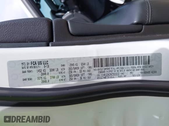 2019 Jeep Grand Cherokee Altitude с VIN 1C4RJEAG7KC533316, выставлен на аукционе IAAI как лот 42471064 с пробегом 142 299 миль миль и . История ставок и продаж доступна на DreamBid. Изображение 9.