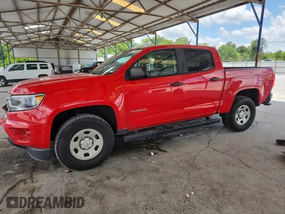 2020 Chevrolet Colorado 2WD Work Truck with VIN 1GCGSBENXL1139690, listed as a Copart auction lot 61231635 with 161,142 mi miles and Salvage title. Bid and sale history available at DreamBid. Image 1.