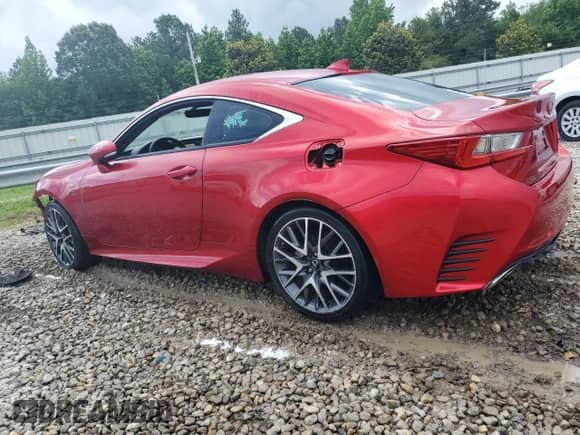 2016 Lexus RC 350 F Sport with VIN JTHSE5BC5G5005933, listed as a Copart auction lot 58581855 with 107,209 mi miles and Clean title. Bid and sale history available at DreamBid. Image 2.