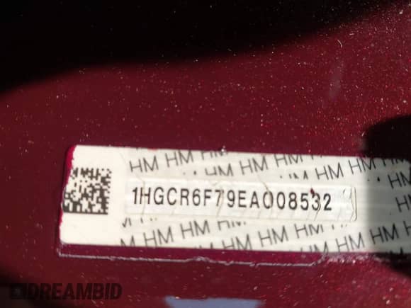 2014 Honda Accord Touring z VIN 1HGCR6F79EA008532, wystawiony jako IAAI lot #42321108 z przebiegiem 147 559 mil mil oraz . Historia ofert i sprzedaży dostępna na DreamBid. Obrazek 9.