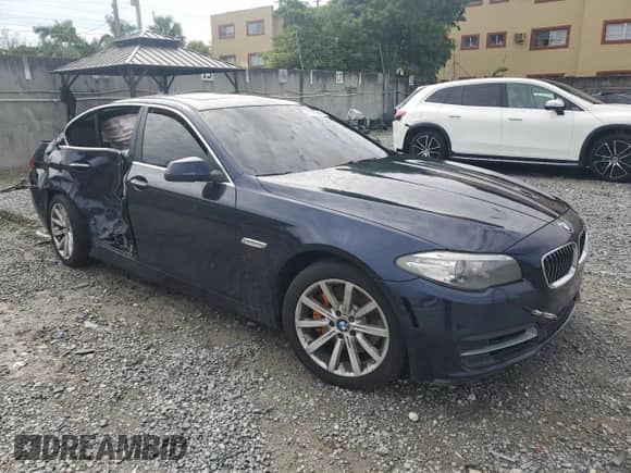 2014 BMW 5 Series 535i with VIN WBA5B1C52ED478138, listed as a Copart auction lot 71019925 with Not provided miles and Salvage title. Bid and sale history available at DreamBid. Image 4.